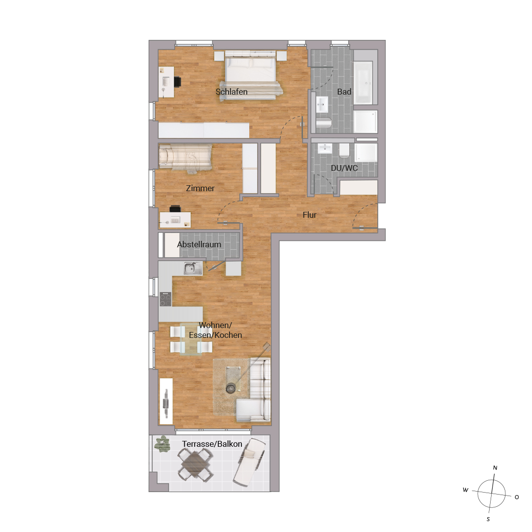 Gemütliche 3-Zimmer-ETW in Rodenbach - Tribus Rodenbach - KB00013/G1/E2/Eh1 Gemütliche 3-Zimmer-ETW in Rodenbach - Tribus Rodenbach - KB00013/G1/E2/Eh1