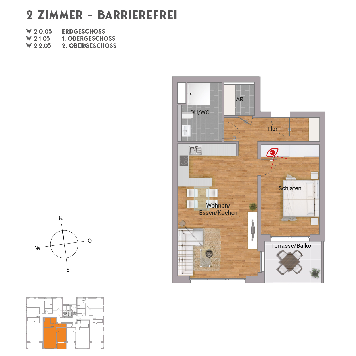 Barrierefrei und praktisch - 2-Zimmer-ETW mit Garten in Rodenbach - KB00023/G2/E1/Eh3